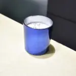 Blue Glass Jar Candle (ब्लू गिलास जार मोमबत्ती)