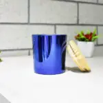 Blue Glass Jar Candle (ब्लू गिलास जार मोमबत्ती)