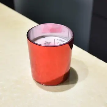 Red Glass Jar Candle (लाल गिलास जार मोमबत्ती)