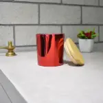Red Glass Jar Candle (लाल गिलास जार मोमबत्ती)