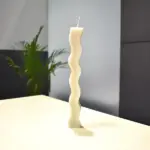 Wave Pillar Candle (वेव पिलर मोमबत्ती)