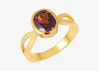 Hessonite Stone Ring
