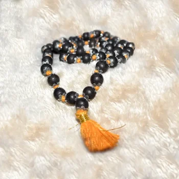 Kali Chandan Mala, काली चंदन माला, Black Sandalwood Rosary