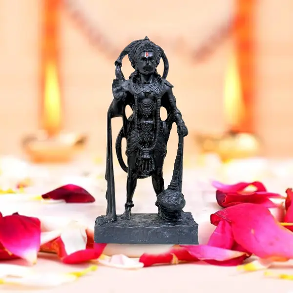 Black Hanuman Statue