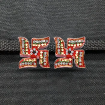 Red Swastik Sticker, लाल स्वास्तिक स्टिकर