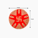 Round Velvet Red Aasan, गोल वेलवेट लाल आसन