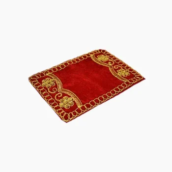 Velvet Puja Chowki Aasan, वेलवेट पूजा चौकी आसन
