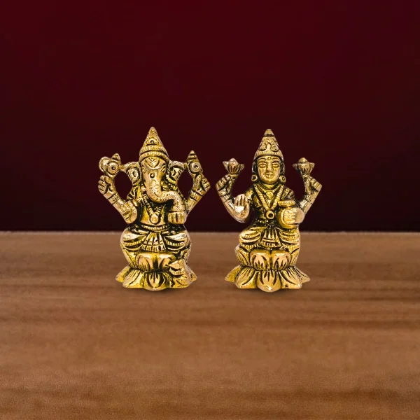 Brass Lakshmi Ganesh Murti
