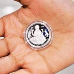 Shree Yantra Sikka, Pure Silver Laxmi Yantra Coin, Chandi Ka Sikka, Size 1x1 Inch - Image 4