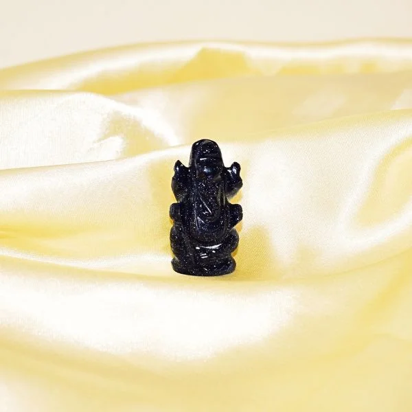 Blue Glitter Ganesh Murti, नीली चमक वाली गणेश मूर्ति