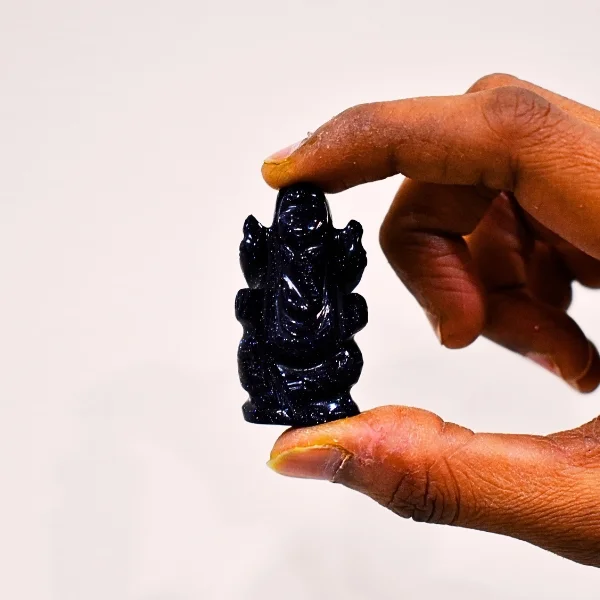 Blue Glitter Ganesh Murti, नीली चमक वाली गणेश मूर्ति